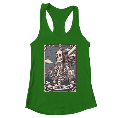 Baseball Mom Tarot Card Skeleton Baseball Mama Mothers Day Shirt & Tank Top | teecentury
