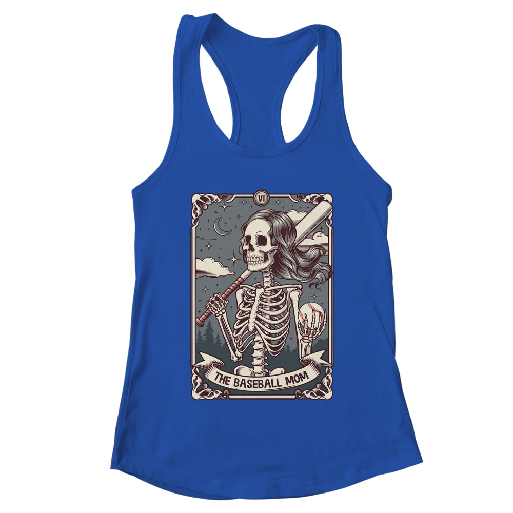 Baseball Mom Tarot Card Skeleton Baseball Mama Mothers Day Shirt & Tank Top | teecentury