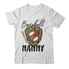 Baseball Nanny Leopard Game Day Women Lover Mothers Day Shirt & Tank Top | teecentury