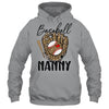 Baseball Nanny Leopard Game Day Women Lover Mothers Day Shirt & Tank Top | teecentury