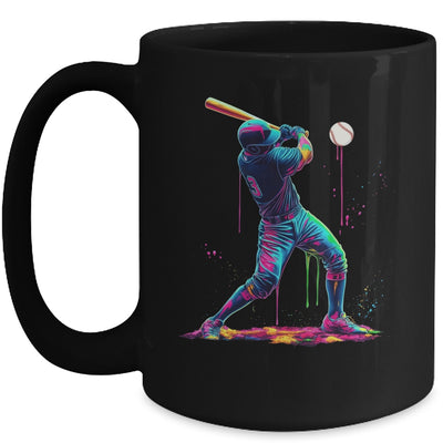 Baseball Player Sprinkles Drip Ice Cream Lover Men Women Mug | teecentury