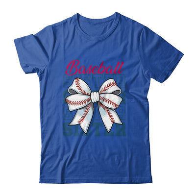 Baseball Sister Coquette Bow Biggest Fan Sport Lovers Girl Shirt & Tank Top | teecentury