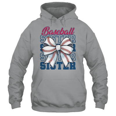 Baseball Sister Coquette Bow Biggest Fan Sport Lovers Girl Shirt & Tank Top | teecentury