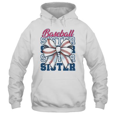Baseball Sister Coquette Bow Biggest Fan Sport Lovers Girl Shirt & Tank Top | teecentury