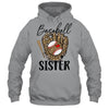 Baseball Sister Leopard Game Day Women Lover Mothers Day Shirt & Tank Top | teecentury
