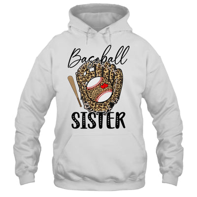 Baseball Sister Leopard Game Day Women Lover Mothers Day Shirt & Tank Top | teecentury