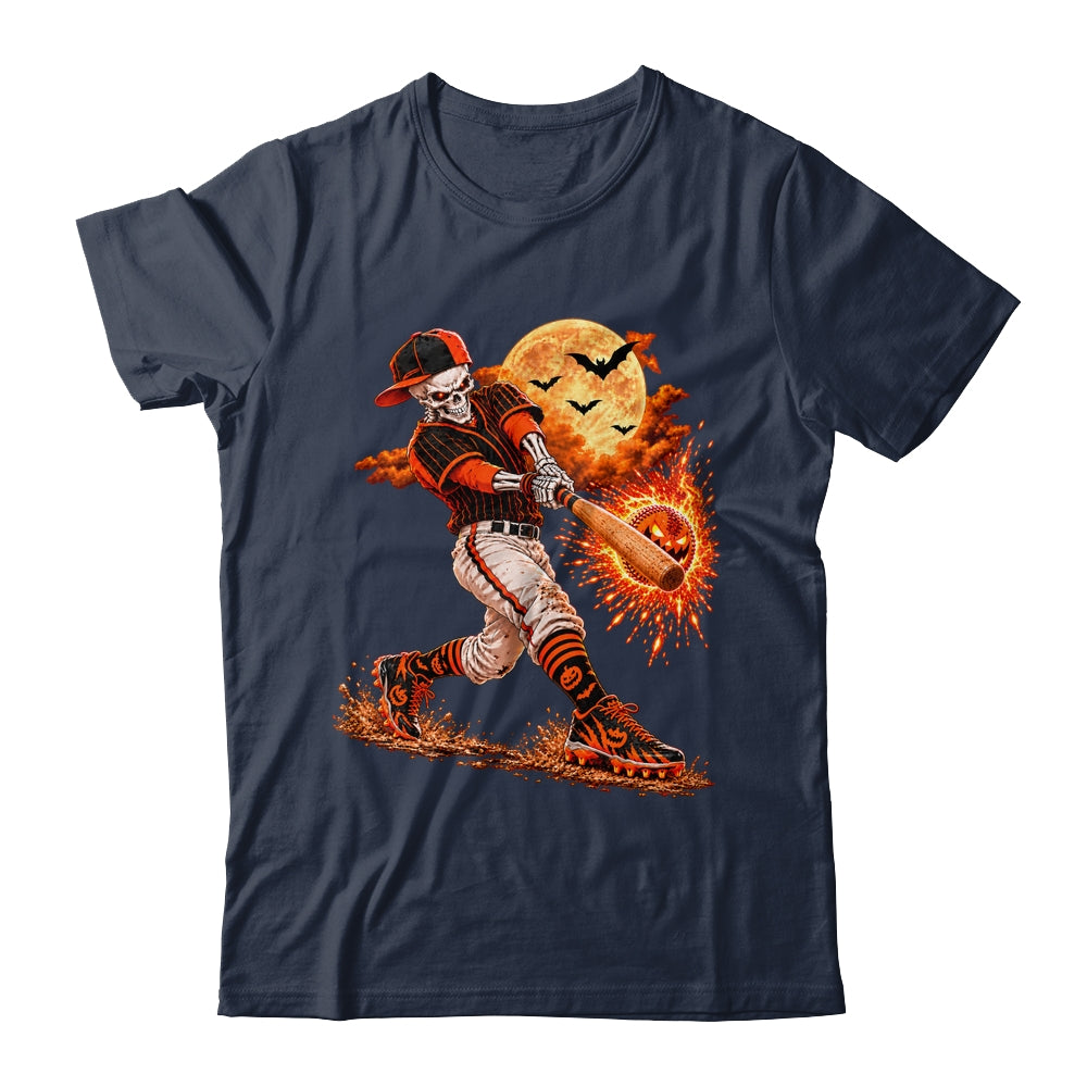 Baseball Skeleton Halloween Men Boys Baseball Halloween Shirt & Sweatshirt | teecentury