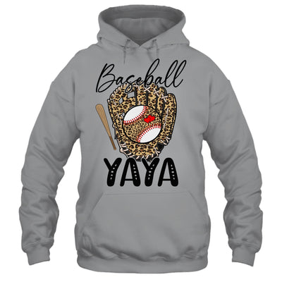 Baseball Yaya Leopard Game Day Women Lover Mothers Day Shirt & Tank Top | teecentury