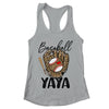 Baseball Yaya Leopard Game Day Women Lover Mothers Day Shirt & Tank Top | teecentury