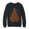 Basketball Xmas Tree Lights Santa Basketball Christmas Funny Shirt & Sweatshirt | teecentury