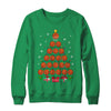 Basketball Xmas Tree Lights Santa Basketball Christmas Funny Shirt & Sweatshirt | teecentury