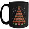 Basketball Xmas Tree Lights Santa Basketball Christmas Funny Mug | teecentury
