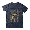 Bass Fish Fishing USA American Flag Camouflage Fisherman Shirt & Hoodie | teecentury