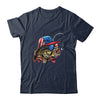 Bass Fish USA Flag Fishing 4th Of July Patriotic Fishing Shirt & Tank Top | teecentury