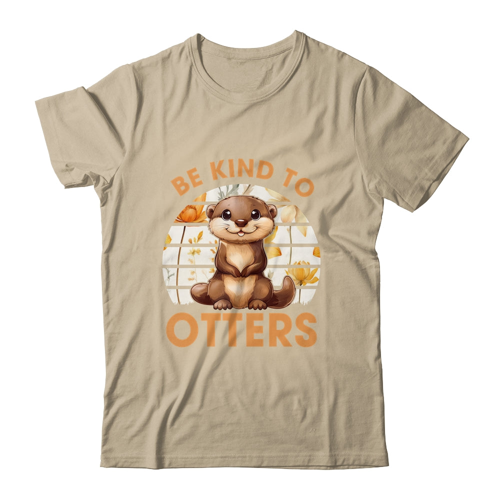 Be Kind To Otters For Kids Girls For Otter's Day Otter Lover Shirt & Tank Top | teecentury