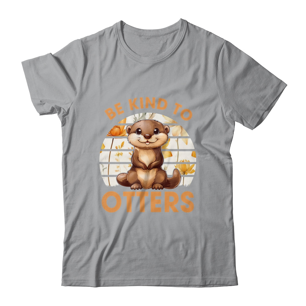 Be Kind To Otters For Kids Girls For Otter's Day Otter Lover Shirt & Tank Top | teecentury