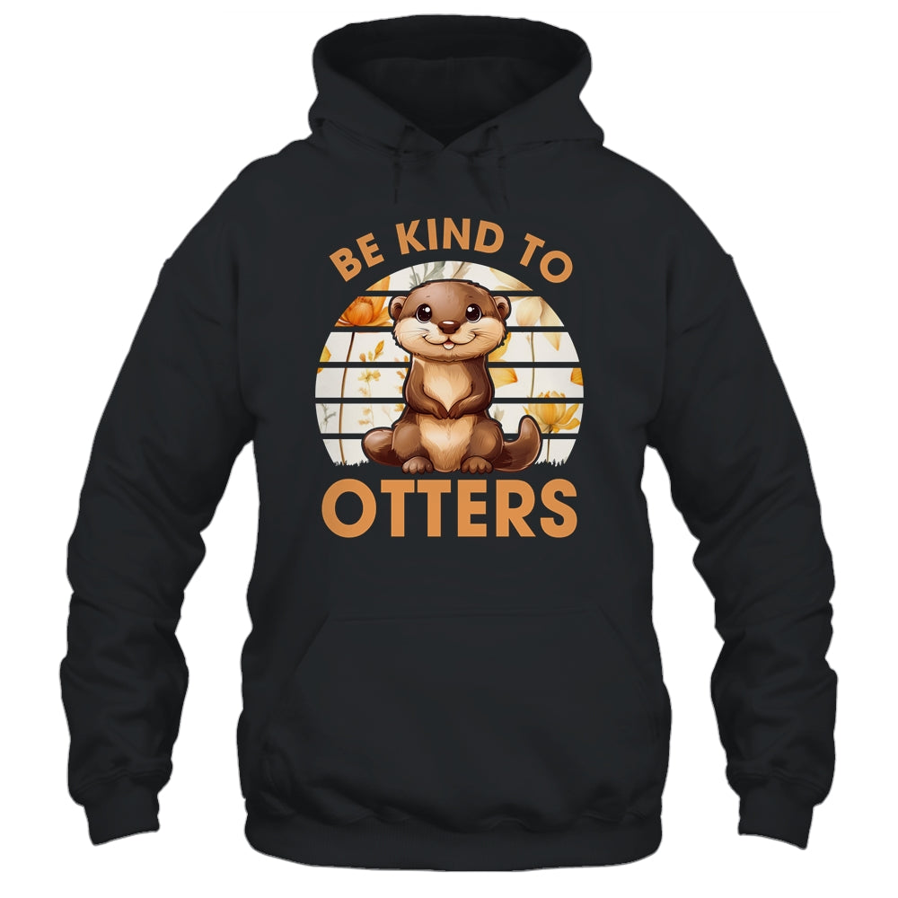 Be Kind To Otters For Kids Girls For Otter's Day Otter Lover Shirt & Tank Top | teecentury
