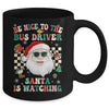 Be Nice To The Bus Driver Santa Christmas Xmas Groovy Mug | teecentury