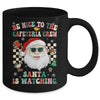 Be Nice To The Cafeteria Crew Santa Christmas Lunch Lady Mug | teecentury