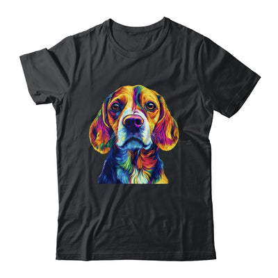Beagle Dog Colorful Face Dog Lover Men Women Shirt & Tank Top | teecentury
