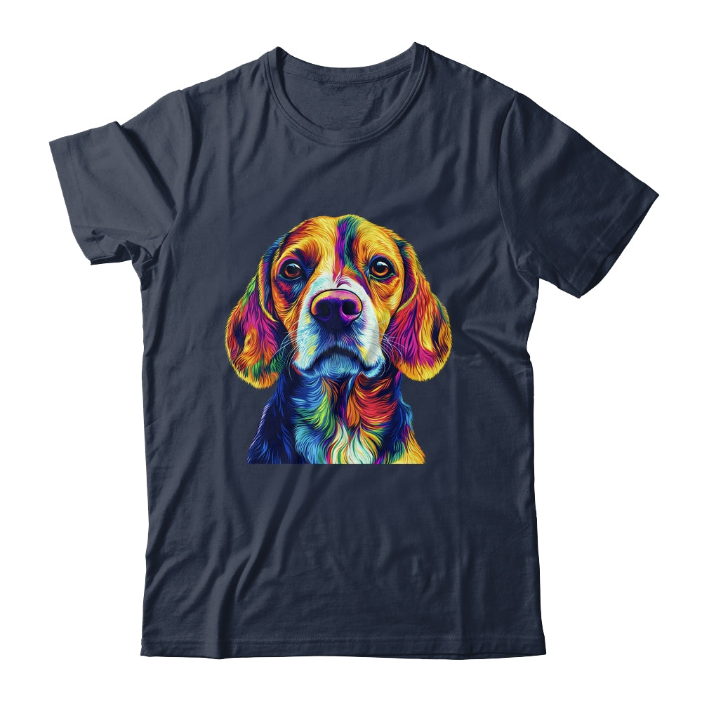 Beagle Dog Colorful Face Dog Lover Men Women Shirt & Tank Top | teecentury