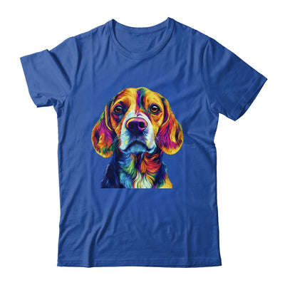 Beagle Dog Colorful Face Dog Lover Men Women Shirt & Tank Top | teecentury