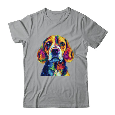 Beagle Dog Colorful Face Dog Lover Men Women Shirt & Tank Top | teecentury