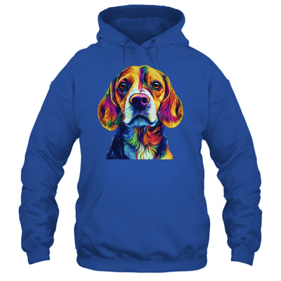 Beagle Dog Colorful Face Dog Lover Men Women Shirt & Tank Top | teecentury