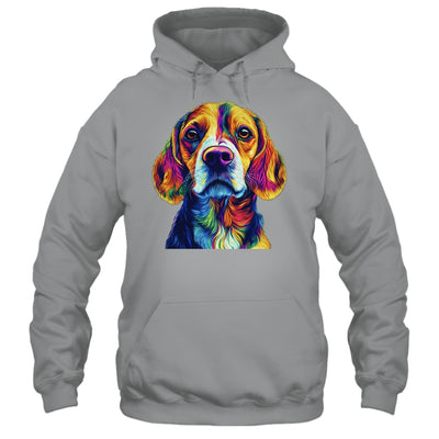 Beagle Dog Colorful Face Dog Lover Men Women Shirt & Tank Top | teecentury