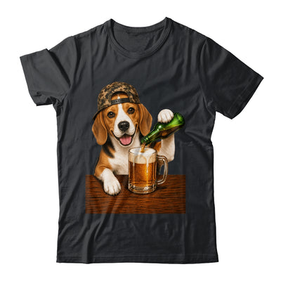 Beagle Drinking Beer Shirt Funny Fathers Day Dog Meme Shirt & Hoodie | teecentury
