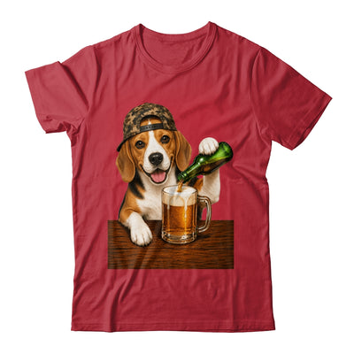 Beagle Drinking Beer Shirt Funny Fathers Day Dog Meme Shirt & Hoodie | teecentury