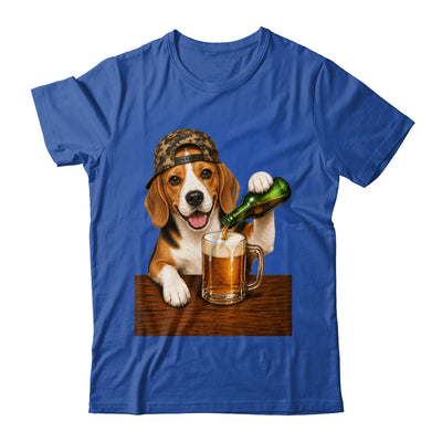 Beagle Drinking Beer Shirt Funny Fathers Day Dog Meme Shirt & Hoodie | teecentury