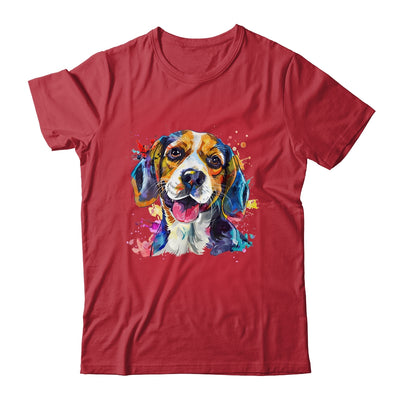 Beagle Mom Lover Puppy Dog Watercolor Tie Dye Painting Shirt & Tank Top | teecentury
