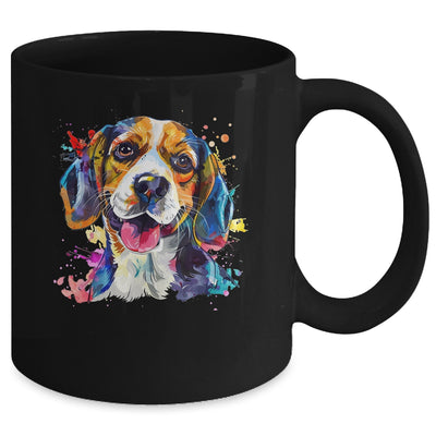 Beagle Mom Lover Puppy Dog Watercolor Tie Dye Painting Mug | teecentury