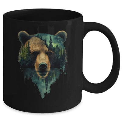 Bear Artwork Portrait Wildlife Forest Nature Lover Art Mug | teecentury