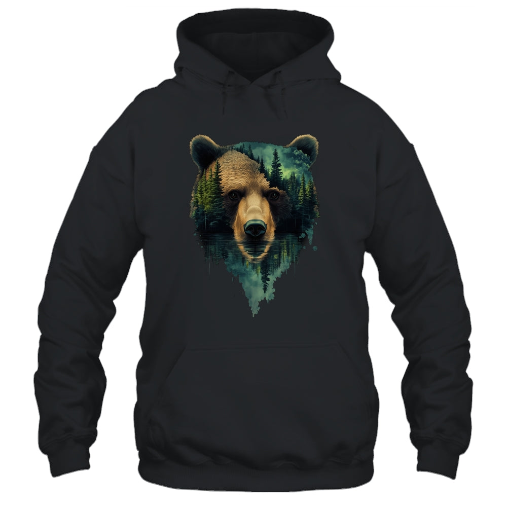 Bear Artwork Portrait Wildlife Forest Nature Lover Art Shirt & Hoodie | teecentury