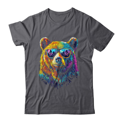 Bear Wearing Sunglasses Wildlife Graphic Colorful Bear Lover Shirt & Hoodie | teecentury