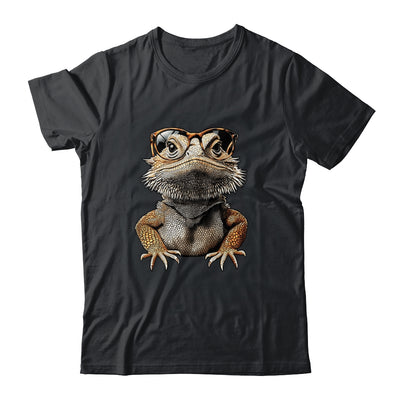 Bearded Dragon Animal Nerdy Glasses Bearded Dragon Design Shirt & Tank Top | teecentury