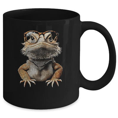 Bearded Dragon Animal Nerdy Glasses Bearded Dragon Design Mug | teecentury