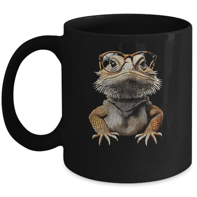 Bearded Dragon Animal Nerdy Glasses Bearded Dragon Design Mug | teecentury