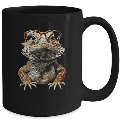 Bearded Dragon Animal Nerdy Glasses Bearded Dragon Design Mug | teecentury