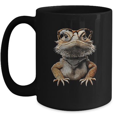 Bearded Dragon Animal Nerdy Glasses Bearded Dragon Design Mug | teecentury