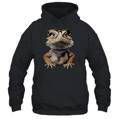 Bearded Dragon Animal Nerdy Glasses Bearded Dragon Design Shirt & Tank Top | teecentury