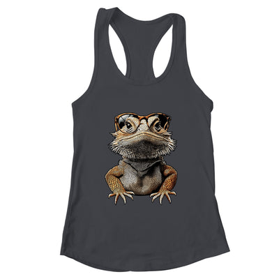 Bearded Dragon Animal Nerdy Glasses Bearded Dragon Design Shirt & Tank Top | teecentury