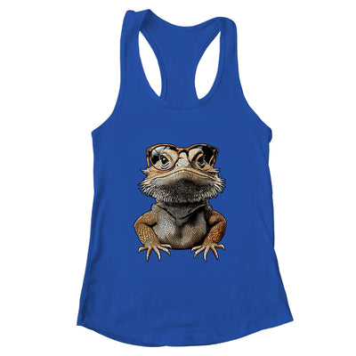 Bearded Dragon Animal Nerdy Glasses Bearded Dragon Design Shirt & Tank Top | teecentury