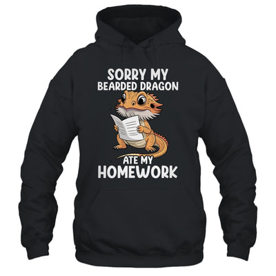 Bearded Dragon Ate Homework Funny Bearded Boys Girls Kids Shirt & Tank Top | teecentury