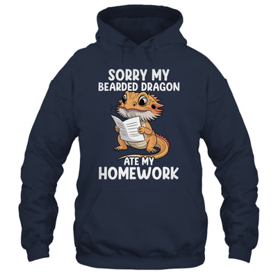 Bearded Dragon Ate Homework Funny Bearded Boys Girls Kids Shirt & Tank Top | teecentury