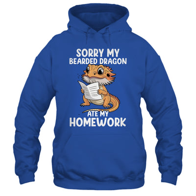 Bearded Dragon Ate Homework Funny Bearded Boys Girls Kids Shirt & Tank Top | teecentury