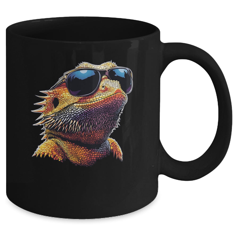 Bearded Dragon Lover Bearded Dragon Sunglasses Art Men Women Mug | teecentury