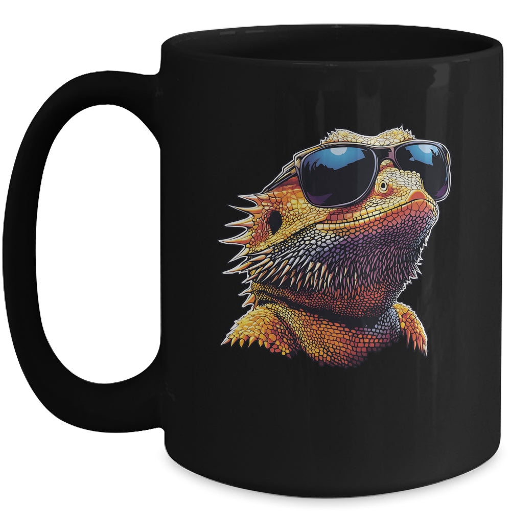 Bearded Dragon Lover Bearded Dragon Sunglasses Art Men Women Mug | teecentury
